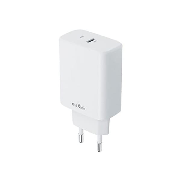 Laddare USB-C 30W PD QC Ultra Snabb Maxlife Vit