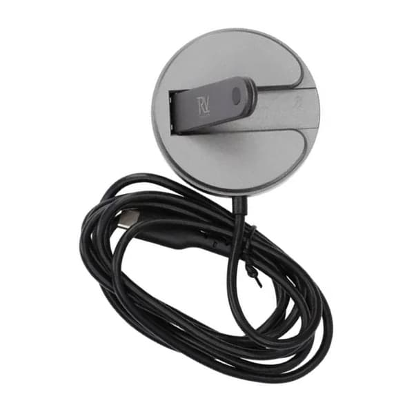 Rvelon Trådlös MagSafe Laddare med Stativ Qi2 15W USB-C - Grå