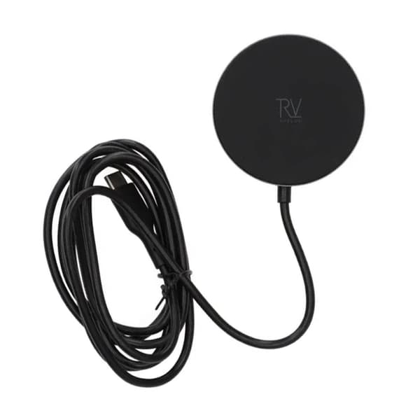 Rvelon Trådlös MagSafe Laddare med Stativ Qi2 15W USB-C - Grå