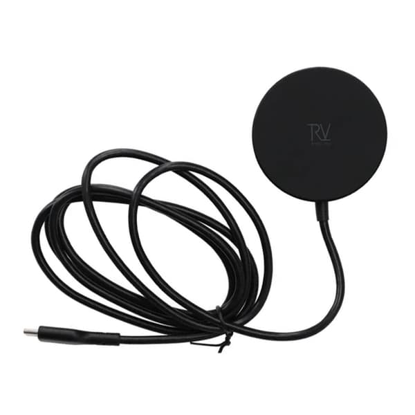 Rvelon Trådlös MagSafe Laddare med Stativ Qi2 15W USB-C - Svart
