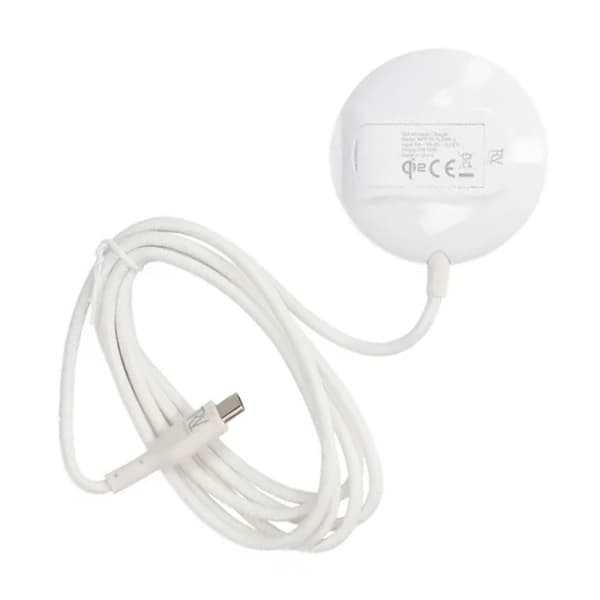 Rvelon Trådlös MagSafe Laddare med Stativ Qi2 15W USB-C - Vit