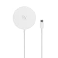 Pikkukuva 1 / 5: Rvelon Trådlös MagSafe Laddare med Stativ Qi2 15W USB-C - Vit