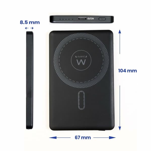 Powerbank Eminent EW1160 Sort 5000 mAh