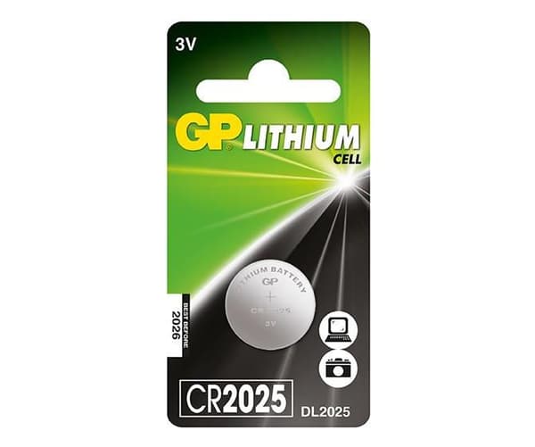 GP Batteries LITHIUM KNAPCELLE CR2025, 2183