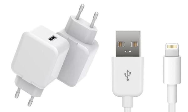 CoreParts USB-strømadapter til iPhone og iPad, MBXUSB-AC0008 Hvid