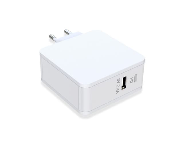 CoreParts USB-C oplader til Apple, MBXAP-AC45USBC Hvid