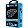 Pikkukuva 3 / 3: Sandbergin autolaturi 3in1 130W USB-C PD, 441-49
