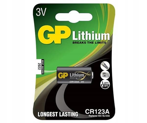 GP Batteries LITHIUM Batteri CR123A, 3702