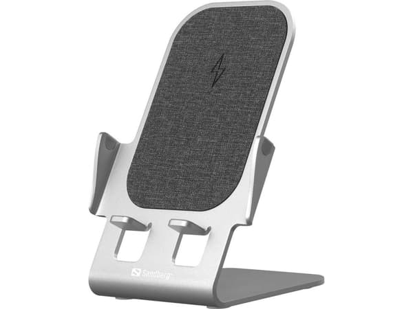 Sandberg 15W Trådlös Laddare Aluminium, 441-51