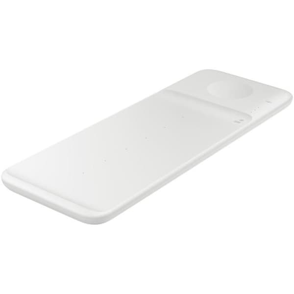 Trådlös laddare - Samsung - TRIO Induction Pad - 9W Snabbladdning - Samtidig laddning - Vit Vit