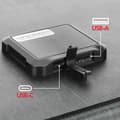 Miniatyrbild 3 av 4: Solpanel 22W USB USB-C Vattentålig IP67 och Fällbar Swissten Grå
