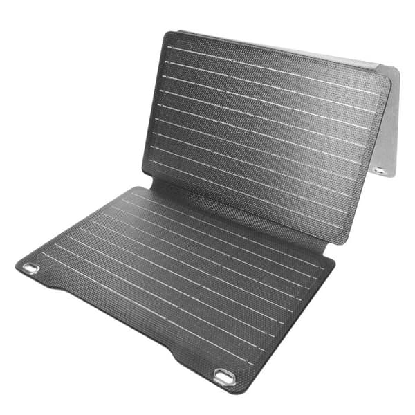 Solpanel 22W USB USB-C Vattentålig IP67 och Fällbar Swissten Grå