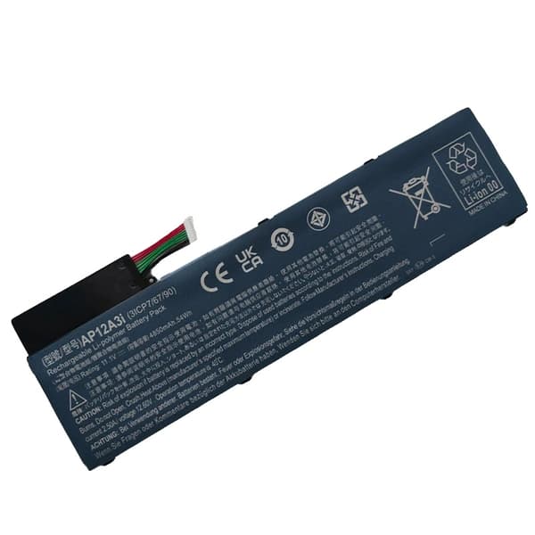 AP12A3i Laptopbatteri, 4850mAh kapacitet, 14.1V spænding,AP12A3i