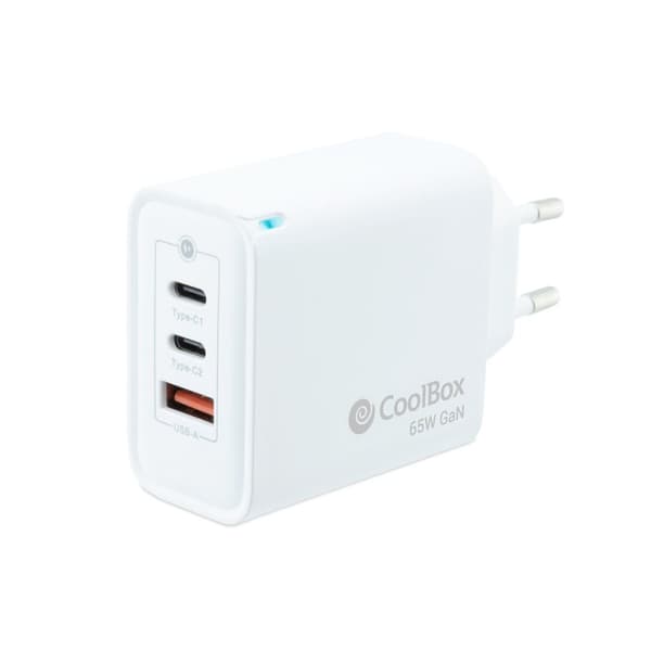 Vægoplader CoolBox LBP246DW 65 W Hvid