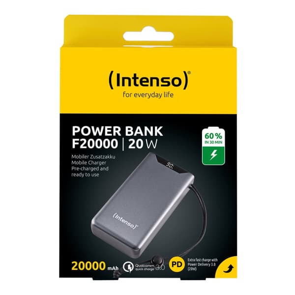 Laptop batteri INTENSO Grå 20000 mAh