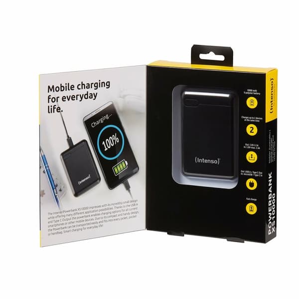 Varavirtalähde INTENSO XS10000 Musta 10000 mAh