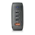 Miniatyrbild 2 av 6: NGS BUD 165W : Universell väggladdare 165W med 4 portar: 3 USB-C + 1 USB-A. Snabb och säker laddning. Samtidig laddning.