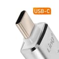 Miniatyrbild 3 av 4: OTG USB- och USB C-adapter till USB C Kompakt LinQ Silver
