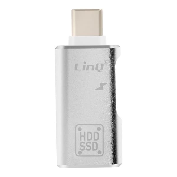 OTG USB- och USB C-adapter till USB C Kompakt LinQ Silver