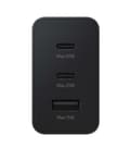 Miniatyrbild 4 av 4: Samsung 65W PD Strömadapter Trio (USB-C x 2, USB-A) Väggladdare - Svart