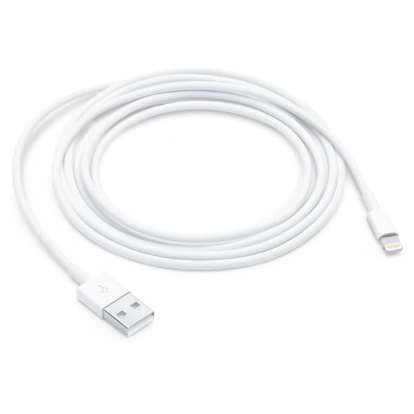 Apple Lightning till USB Kabel 2m Vit