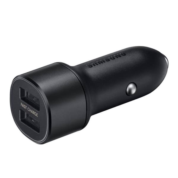Samsung USB-A Duo snabbladdare billaddare med combo kabel- Svart