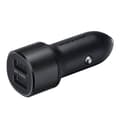 Miniatyrbild 3 av 4: Samsung USB-A Duo snabbladdare billaddare med combo kabel- Svart