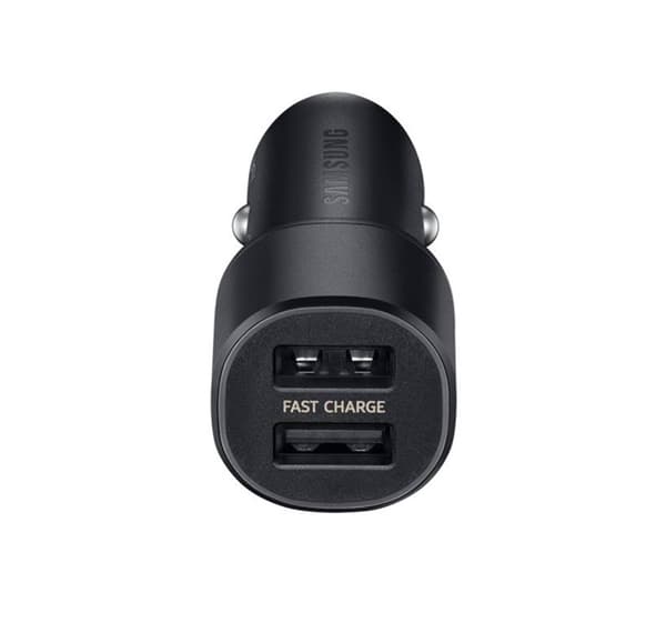 Samsung USB-A Duo snabbladdare billaddare med combo kabel- Svart