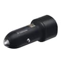 Miniatyrbild 2 av 4: Samsung USB-A Duo snabbladdare billaddare med combo kabel- Svart