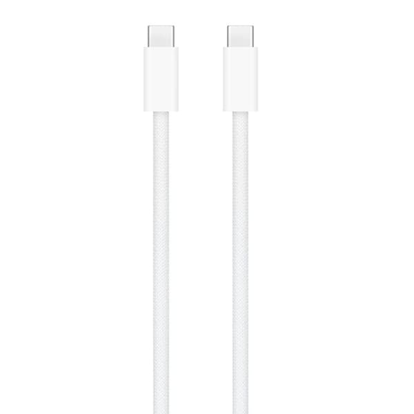 Apple 60W USB-C vävd laddningskabel 1m bulk - Vit