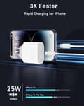 Pikkukuva 3 / 7: Pikalaturi iPhone 14/14 Pro/14 Pro Max / 14 Plus 13 12 11:lle, 20 W alkuperäinen USB-C-laturi, pikaliitin 2 m kaapelilla