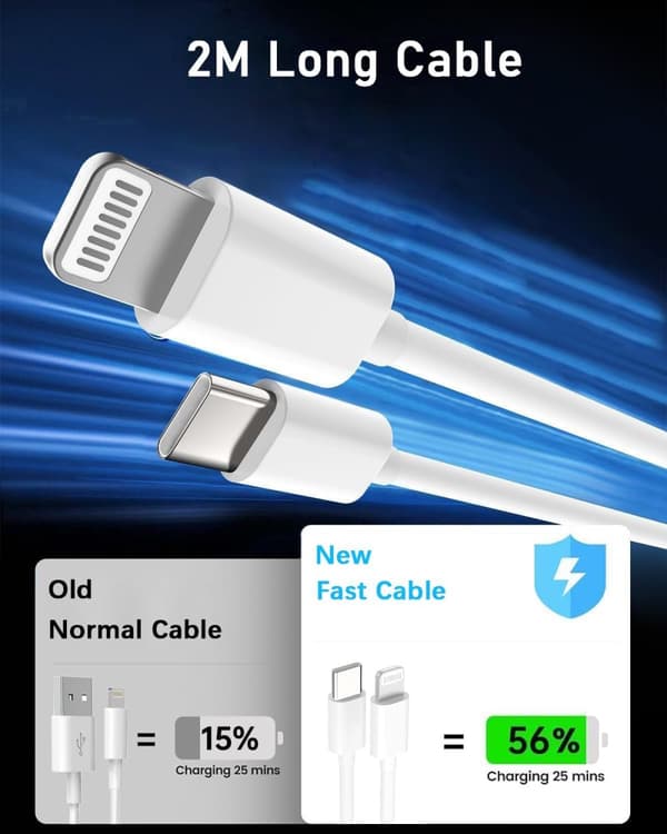 Pikalaturi iPhone 14/14 Pro/14 Pro Max / 14 Plus 13 12 11:lle, 20 W alkuperäinen USB-C-laturi, pikaliitin 2 m kaapelilla