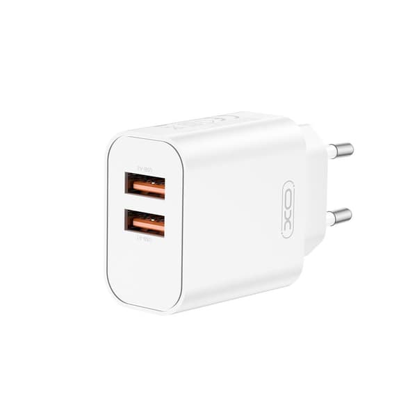 XO USB-laddare med 2xUSB 2,4A