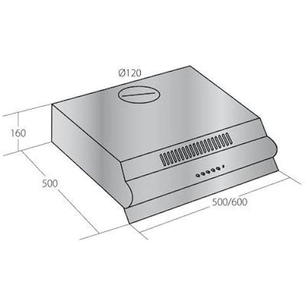 Köksfläkt - AKPO - WK-7 P 3050 - Modern design - Energiklass A - Tyst