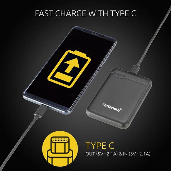 Powerbank INTENSO Svart 5000 mAh