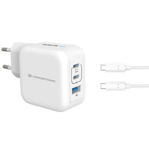 Vægoplader Conceptronic 120550603101 Hvid 67 W Hvid
