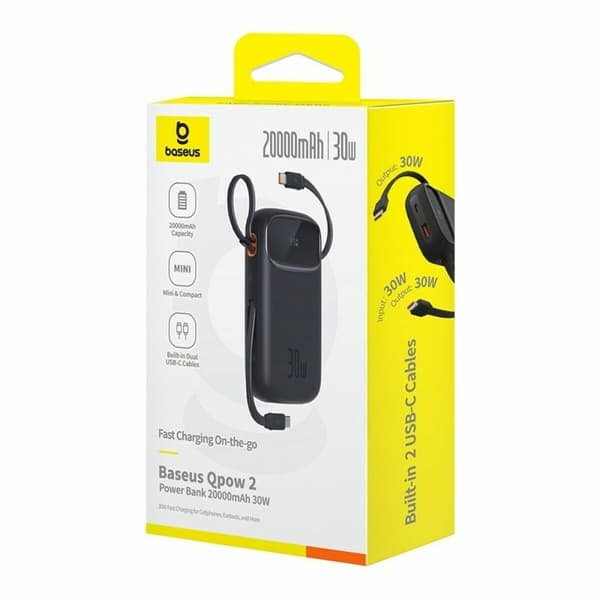 Powerbank Baseus P10055009113-00 Svart 20000 mAh Sort