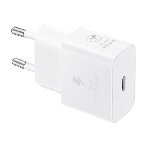 Samsung EP-T2510X strömadapter - med datakabel - 24 pin USB-C - 25 Watt Vit