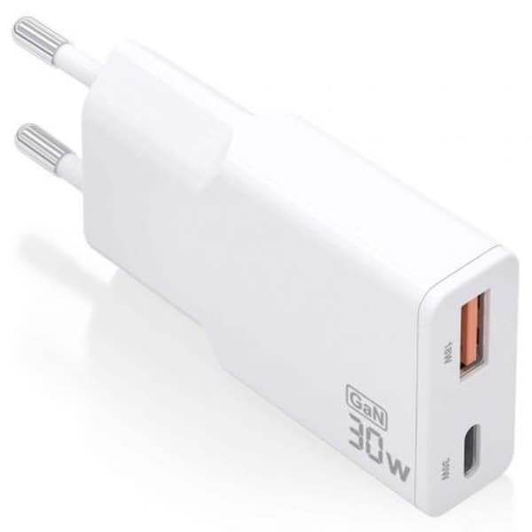 Seinälaturi Aisens ASCH-30W2P046-W Valkoinen 30 W Valkoinen