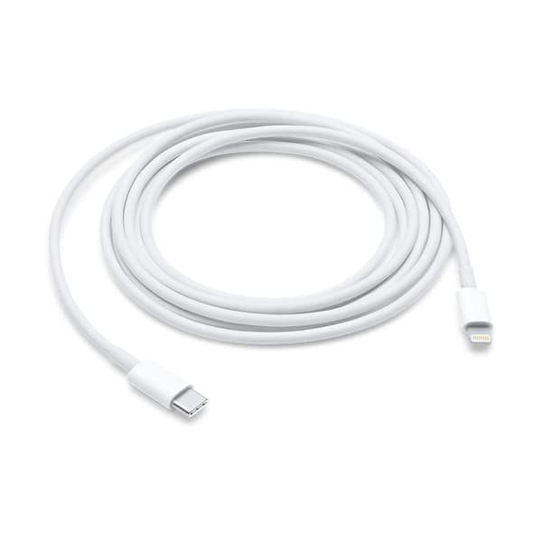 Apple Lightning till USB-C Kabel 1m bulk - Vit