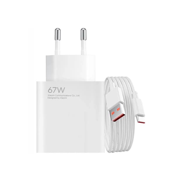 Xiaomi 67W HyperCharge Combo (Type-A) laddare - Vit