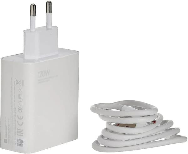 Xiaomi 120W HyperCharge Combo (Type-A) laddare - Vit