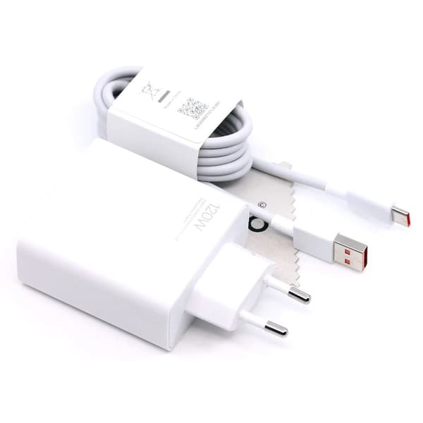 Xiaomi 120W HyperCharge Combo (Type-A) laddare - Vit