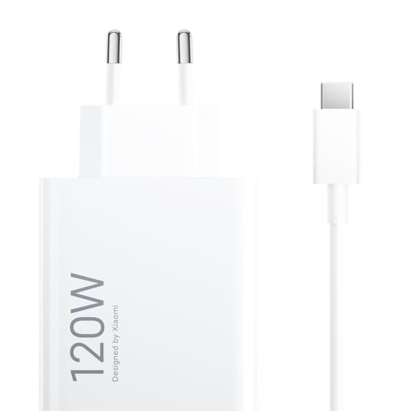 Xiaomi 120W HyperCharge Combo (Type-A) laddare - Vit