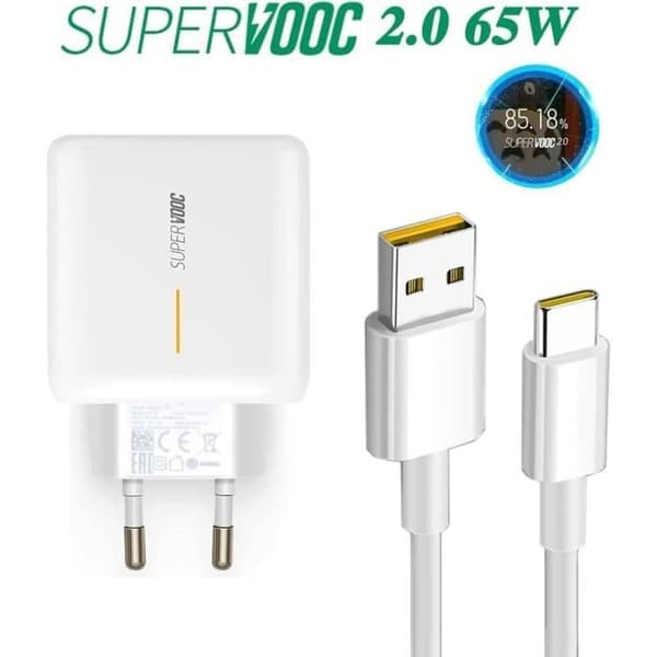 Laddare 65 W - TPC MOBILE - Super Dart Charge - USB-C - Kompakt - Lätt
