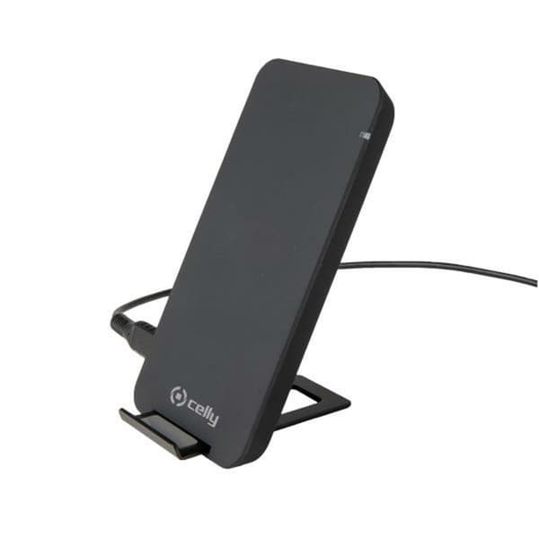 Bærbar oplader Celly WLFASTSTANDBK Sort