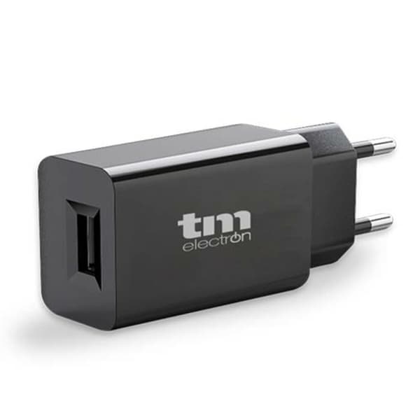 Vægoplader TM Electron Sort 5 V USB