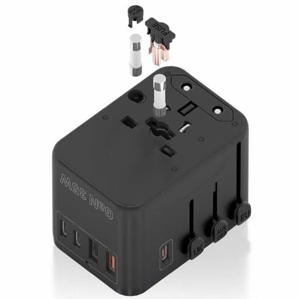 Vægoplader Aisens ASPS-2A3C09-BK 35 W Sort
