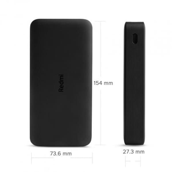 Powerbank Xiaomi Redmi Fast Charge 18W Svart 20000 mAh