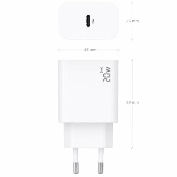 Seinälaturi Aisens A110-0938 Valkoinen 20 W